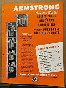 Vtg Armstrong Machine Works Trade Catalog ~ Asbestos Steam Traps 1959