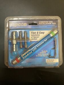 Tapcon Condrive 500 Kit Anchor Installation Tool Set Drive Driver Bit Drill