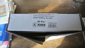 NEW Klauer Qty 26 Joint Covers for  8-3/8&#034; x 3/8&#034; Lap Siding Egg shell Aluminium