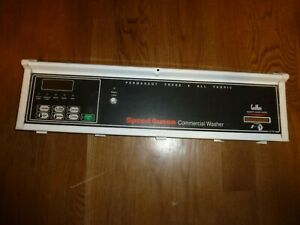 201806 Speed Queen Commercial Washer Control Panel &amp; Overlay CardMate Digital