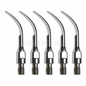 5PCS Dental Lab SIRONA Type Ultrasonic Piezo Scaler Scaling Tips GS2 Inserts CE