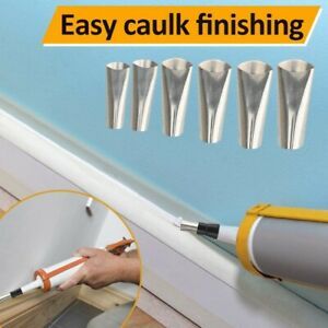 14 Pcs MASTIC / SILICONE SEALANT Spare  Duckbill Nozzle Stainless Steel Glueing