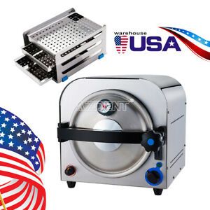 Dental 14L Autoclave Steam Sterilizer Medical Home Sterilization Stainless Steel