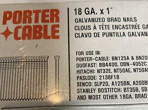 Porter-Cable BN18100 Porter Cable galvanized brad nails 18ga 1&#034; 5000PK  2 Packs
