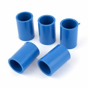 5 x Blue PVC Tube 20mm Slip End Pipe Connectors Coupling Adapters Jointer