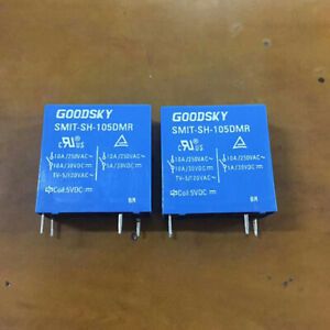 5Pcs GOODSKY SMIT-SH-105DMR 5VDC Power Relay 4Pins 10A 250VAC