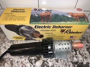 Rhinehart Electric Cattle Calf Goat DEHORNER X30 1/2&#034; Tip Dehorn BOX