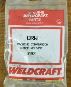 Weldcraft QRW Machine Conversion Quick Release Coupler, WATER