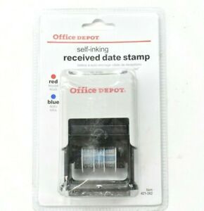 Office Depot 421-062 Self-Inking Received Date Stamp Office Paperwork Stamp
