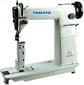 Yamata Gc/Fy810 Sewing Lockstitch,Reverse,Post Bed,Roller Feed +Table+Motor+Asse