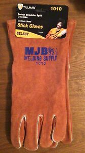 Tillman 1010 Large Welding Stick Gloves Select Cowhide Cotton Lined