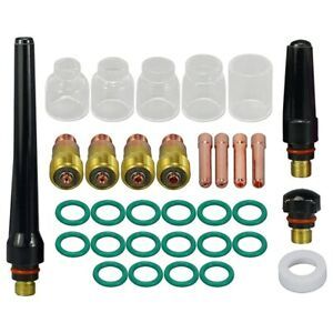 TIG Stubby Gas Lens Collet Body Pyrex Cup Kit for DB SR WP 17 18 26 TIG Torch G8