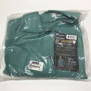 NWT Tillman 6230 Firestop Green Welding Jacket 30&#034; Size 3XL XXXL BRAND NEW