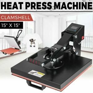 15&#034;X15&#034; DIY Digital Clamshell T-shirt Heat Press Machine Sublimation Transfer