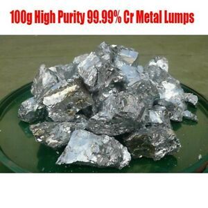 Replacement Chromium Metal Block 1 Pcs 100 Grams 99.99% Durable Useful