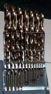 29 Pcs. Drill America 1/16-1/2&#034;x64th M42-8% Cobalt Jobber Drill Set w/Huot Index