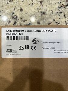 AXIS T94B02M j-BOX/GANG BOX PLATE P/N:5801-421 NEW