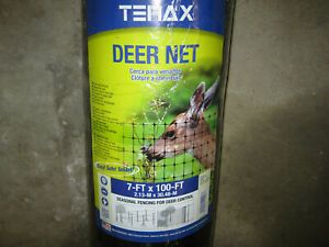 TENAX 7FT X 100FT DEER FENCE/NET-MESH SIZE .63&#034; X .75&#034; #400066 FREE SHIP-BIN 9