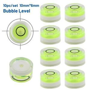 10pcs Spirit Level Bubble 10*6mm Mini Round Bullseye Leveling Boat Caravan Tiles