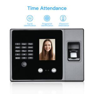 Biometric Intelligent Face Time Attendance Reader Equipment USB/Ethernet Office.