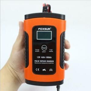 Set of 1 Automatic Battery Charger for Motorbike Car Pulse Repair Chargers