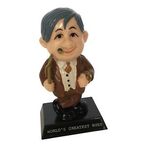 World&#039;s Greatest Boss Figurine Cigar Smoking Humor Office Desk Decor Funny Gift