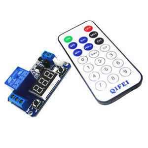5V Infrared IR  Remote Control Timer Delay Relay LED Tube Display Module