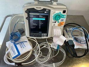 Philips HeartStart MRx M3535A NIPB ECG SPo2 Includes All Accessories BIOMED TEST