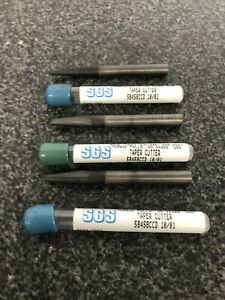 Kyocera SGS Tapered End Mill Cutter 58458CCD 10/01, 2 Flute