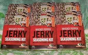Whiskey Pepper Jerky Seasoning Cure Kit Gamekeeper Mossy Oak Lot of 6