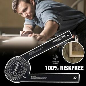 Saker Miter Saw Protractor 7Inch Angle Aluminum Featuring Finder Portable Scales