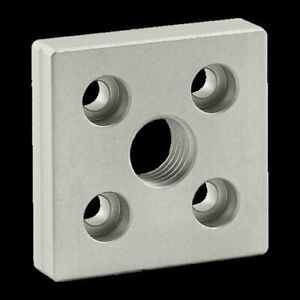 80/20 INC 25-2132 Base Plate 50mm X 50mm W/M16 Tap In Ctr
