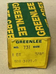 GREENLEE NO. 731 - 3/4&#034; SQUARE PUNCH KNOCKOUT