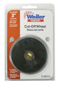 Weiler 36536 Aluminum Oxide 25 RPM Cut-Off Wheel 3 Dia. x 1/32 Thick in.