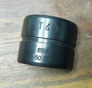 1 pc Thomas Betts 15530 #50 3/0 CU crimp U die Hydraulic 12 TON T&amp;B orange