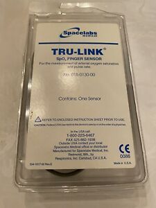 Brand New Spacelabs TruLink 9&#039; SPO2 Cable Finger Sensor 015-0130-00 OEM
