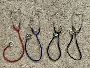 Generic Stethoscope - Black, red, blue, brown