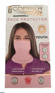 1 Copper Fit Guardwell Face Protector Mask Youth Pink Brand New