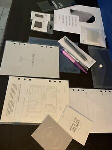 Cloth &amp; Paper Planner Stationary Dashboards Inserts Pens Journaling Lot A5 NEW