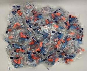 Lot of 95 Howard Leight Max Orange Small Cord Pre-Shaped Foam Earplugs