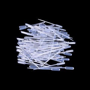 100Pcs 0.5Ml Disposable Polyethylene Eye Dropper Transfer Graduated Pipette W C