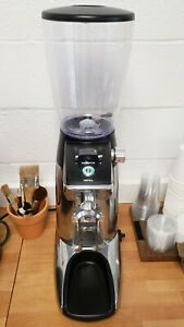 Compak K10 Fresh espresso coffee grinder, silver polished