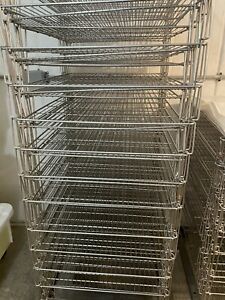 Fromagex- 630mm x 520mm 25 wire stainless steel cheese racks with mats included