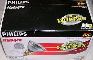 Package of 2 - Philips Halogen 90 Watt PAR38 Halogen Flood Lamps Bulbs