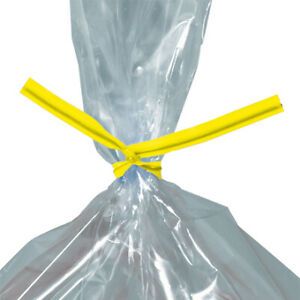 Plastic Twist Ties, 10&#034; x 5/32&#034; 20000 Pack, Yellow