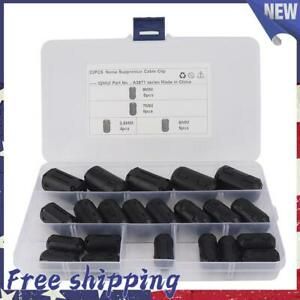 22x 3.5mm/5mm/7mm/9mm Ferrite Core Ring Noise Suppressor Filters Cable Clip
