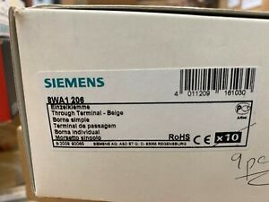 9 pcs   8WA1206 SIEMENS Through-type terminal thermoplast Screw