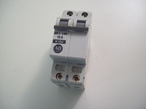 Allen bradley 1492-cb2 series b h150 15a circuit breaker - free shipping!!! for sale