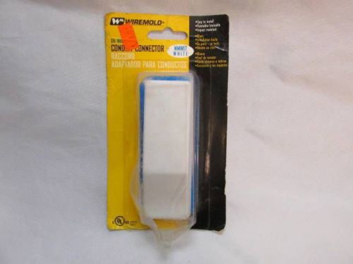 NEW NOS Wiremold PVC Plastic White Conduit Connector NMW17