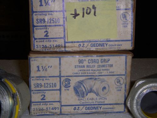 Lot of 8- oz-gedney ozg sr9-12510 1-1/4&#034; 90degree .90-1&#034; conn.- new (#109) for sale
